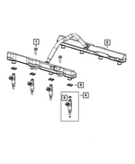 6509377AA - Fuel and Accelerator Pedal: Hex Flange Head Bolt for Mopar Image