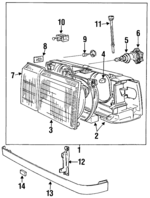1392709 - : 1988-1995 Volvo - Bulb Retainer for Volvo: 760, 940, 960 Image
