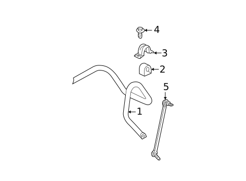 Stabilizer Bar & Components for 2007 Saturn Vue #0