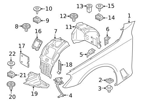 Fender & Components for 2023 BMW 530i xDrive #0