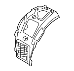 51717340785 - Body: Ft Fender Liner for BMW: 530e, 530e xDrive, 530i, 530i xDrive, 540d xDrive, 540i, 540i xDrive, M550i xDrive Image