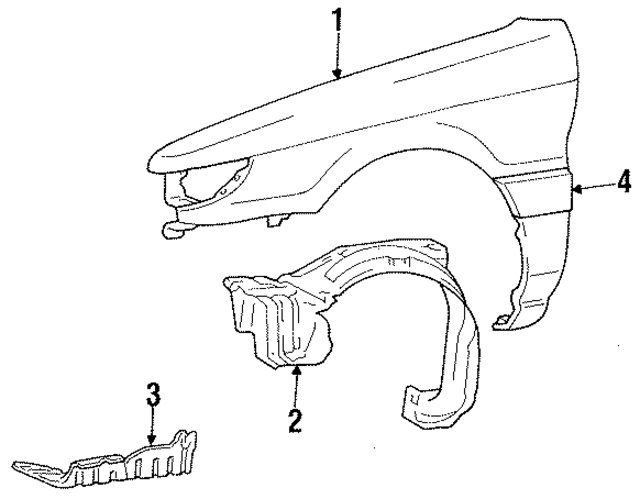 MB593507 - Body: Fender for Mopar Image