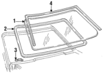 FOZZ7603100A - Body: Windshield for Ford: Mustang Image