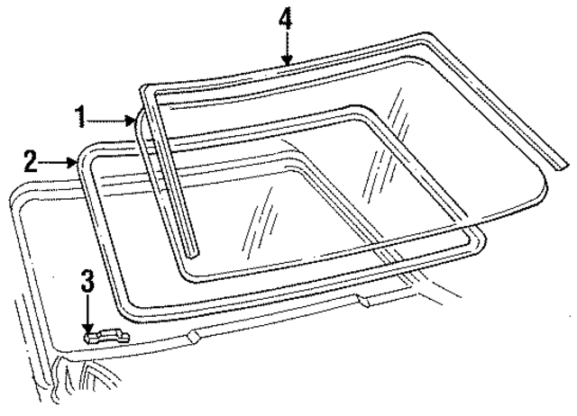 FOZZ7603100A - Body: Windshield for Ford: Mustang Image