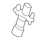 7500100 - Body: Trunk Lid Lower Stop for Mercedes-Benz Image