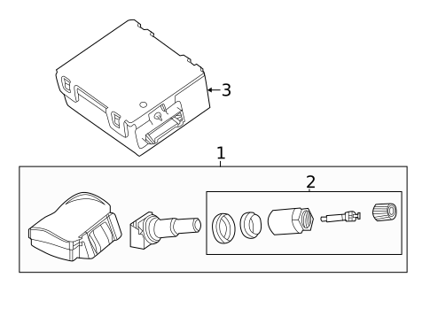 Tire Pressure Monitor Components for 2018 Land Rover Range Rover Velar #0