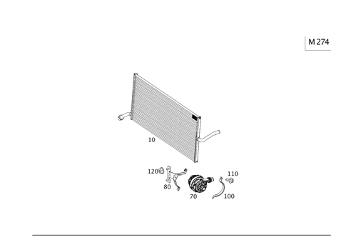 Air Pump, Water Pump and Detachable Body Components for 2014 Mercedes-Benz SLK55 AMG #0