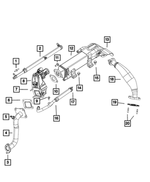 6104336AA - Cooling: Hex Flange Head Screw for Dodge: Caliber, Challenger, Charger, Durango, Journey | Jeep: Compass, Patriot | Ram: 1500, 2500, 3500 Image