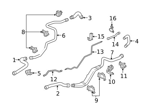 Hoses & Pipes for 2005 Porsche 911 #2