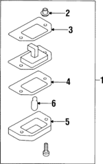 MB529130 - : License Lamp Gasket for Mitsubishi Image