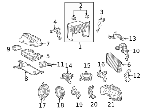 Antenna & Radio for 2022 Lexus GX460 #1