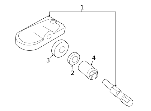 Tire Pressure Monitor Components for 2008 Mazda MX-5 Miata #0