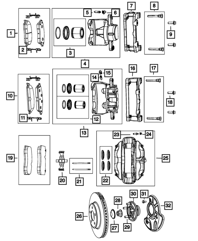 6101782 - Brakes: Push On Round With Teeth Spring Retainer for Mopar Image