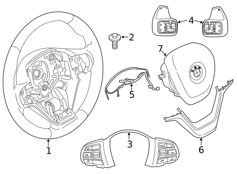 Steering Wheel & Trim for 2018 BMW X6 #1