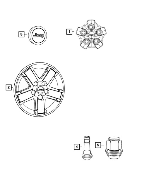 Wheel Covers and Center Caps for 2013 Jeep Compass #0