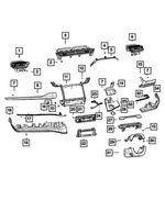 6PK901ZLAB - Interior Trim: Air Conditioning &amp; Heater Outlet for Mopar Image