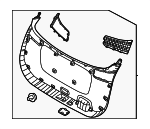 81710DW010WK - Body: Lower Gate Trim for Kia Image