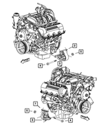 52059226AA - Engine Mounting: Engine Mount Insulator, Right for Mopar Image