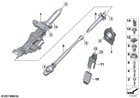 Steering Column for 2023 BMW iX xDrive40 #0