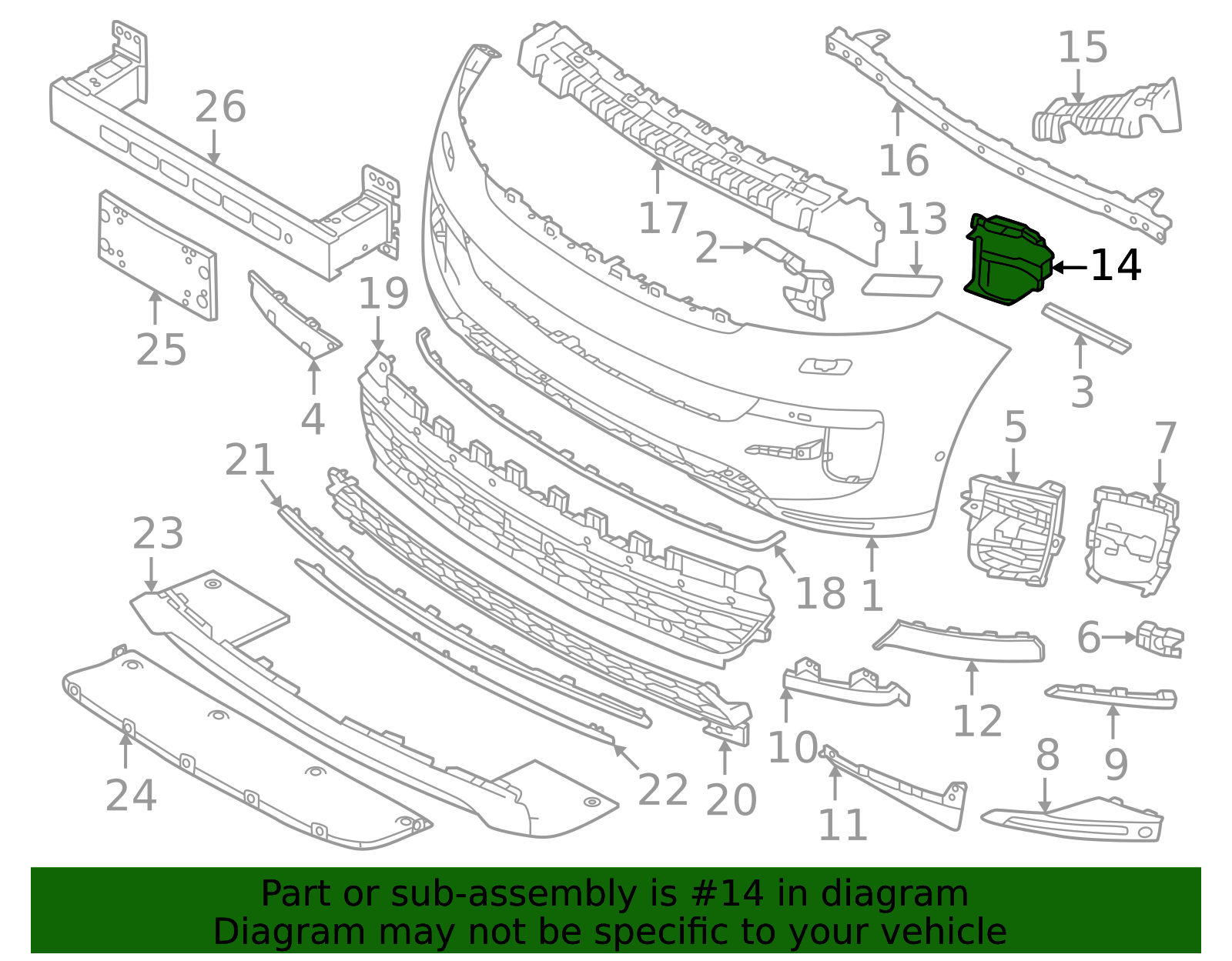 Genuine OEM Opening Panel Part# LR168394 Fits 2023 Land Rover