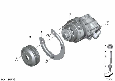 Power Steering Pump for 2017 BMW X6 M #0