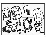 23486276 - Body: Seat Assembly for Cadillac: Escalade, Escalade ESV | Chevrolet: Suburban, Tahoe | GMC: Yukon, Yukon XL Image