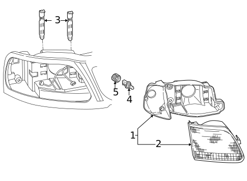 Bulbs - Chassis for 1997 Ford F-150 #0