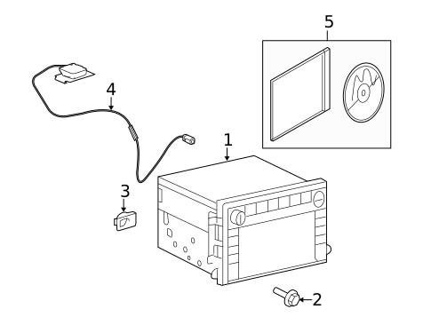 Navigation System Components for 2009 Ford Taurus X #0