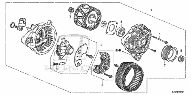 Alternator (Mitsubishi) for 2019 Honda HR-V #0