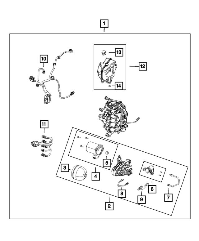 68240543AA - C633; 6-Speed; Dual Dry Clutch Automatic: Transmission Wiring for Mopar Image
