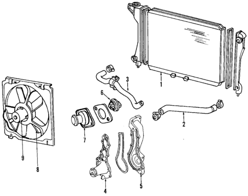 Cooling System for 1990 Dodge Dynasty #0