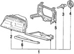 33100SB3682 - Electrical: Headlamp Assembly for Honda: Civic Image