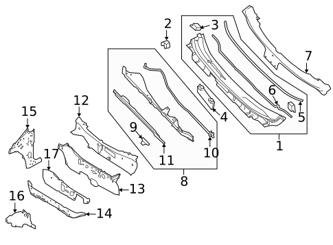 Cowl for 2019 Nissan Rogue #0