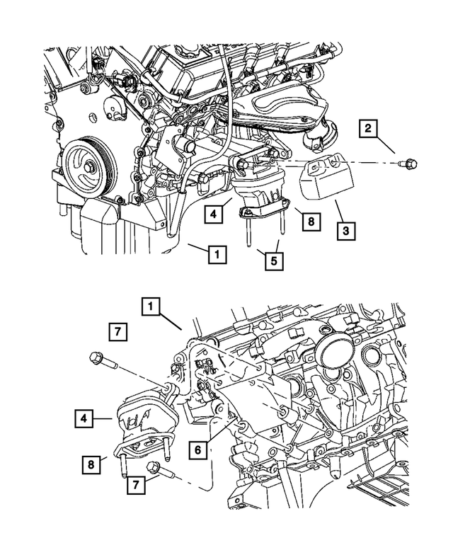 4578349AA - Engine Mounting: Heat Shield, Right &amp; Left for Mopar Image