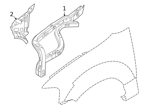 Structural Components & Rails for 2009 Lincoln Navigator #0