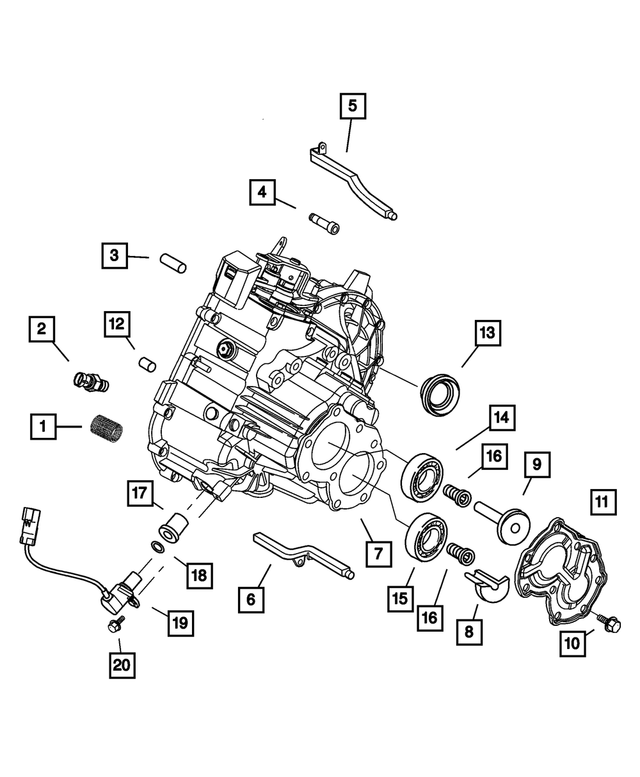 5083756AA - Getrag Manual Transaxle 5 Speed: Back Up Lamp Switch for Mopar Image
