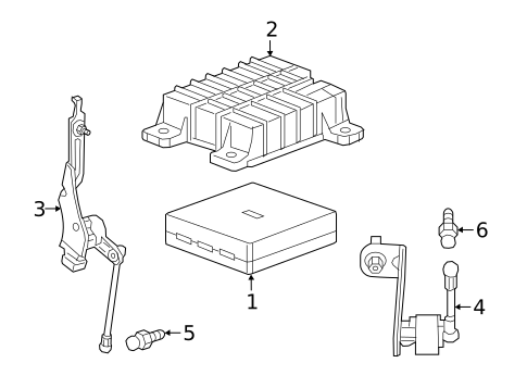 Headlamp Components for 2025 Cadillac XT5 #1