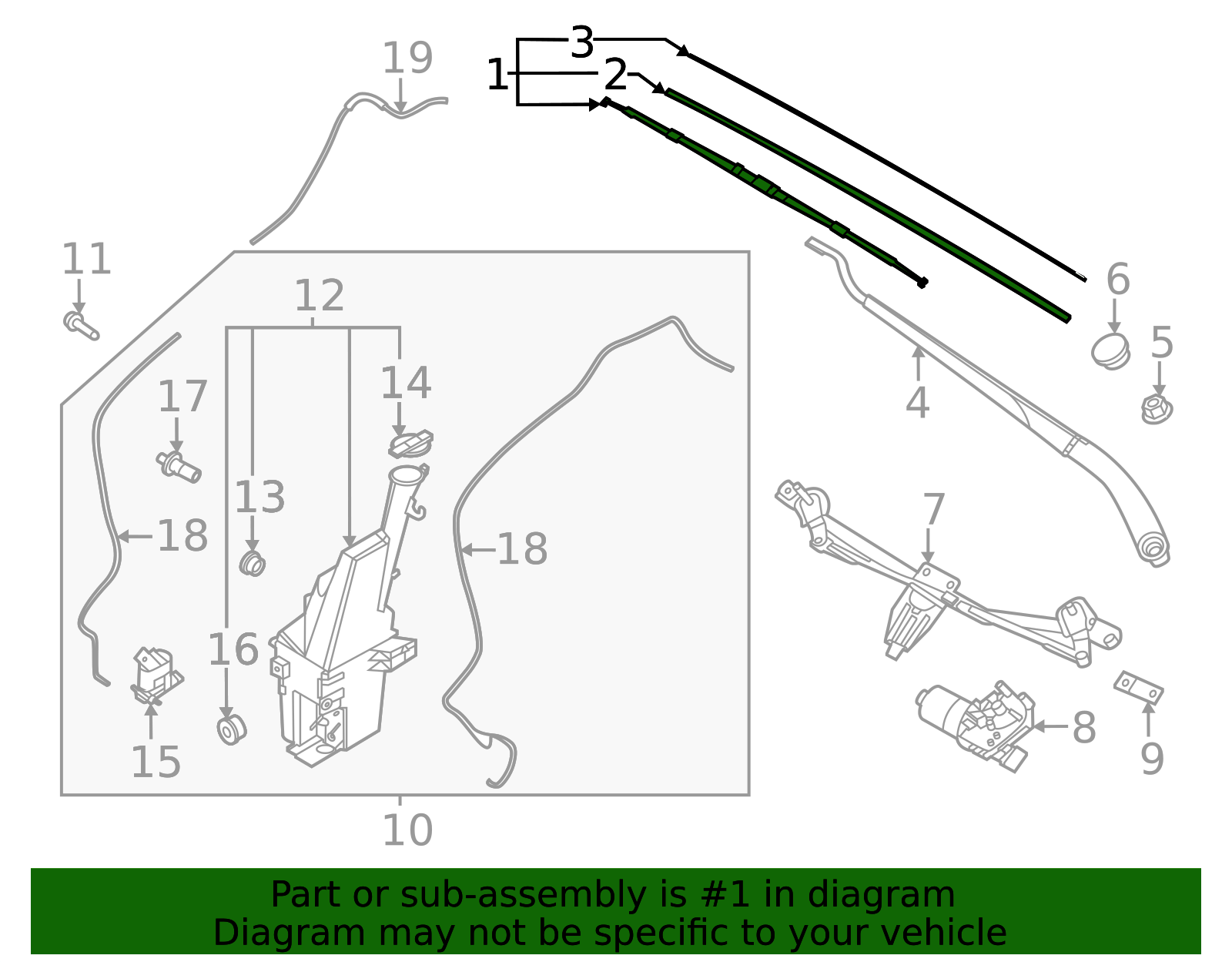 Wiper Blade | 98350-J1000 | Kia Auto Parts