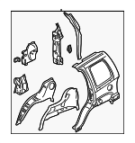 5170010AC - Body: Quarter Panel Assembly for Jeep: Liberty Image