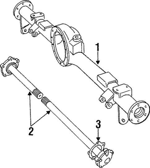 Axle Housing for 1997 Land Rover Defender 90 #0