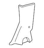 1M5Z5424357AAA - Body: Upper Center Pillar Trim for FORD Image