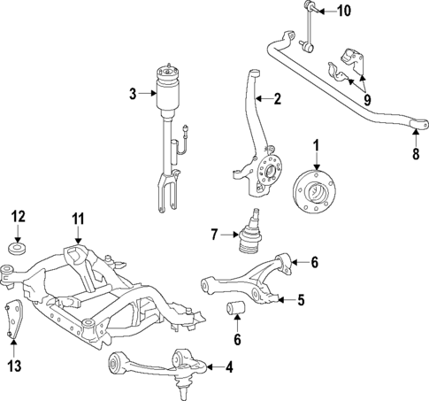 Upper Control Arm for 2019 Mercedes-Benz GLS 450 #0
