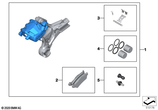 34212330312 - Exhausts &amp; Performance: Repair Kit, Rubber Cover -  for BMW-Motorrad Image
