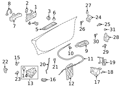 Lock & Hardware for 2008 Audi R8 #0