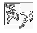 701001MA10 - Body: Quarter Panel Assembly for Kia: Forte Image