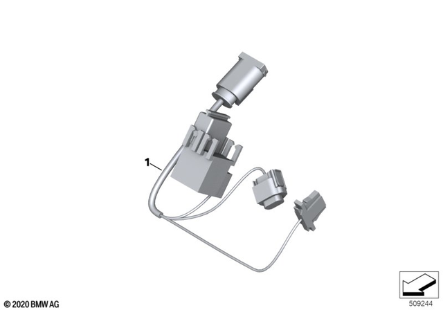 61128555758 - General Electrical System: Wire, Unlocking Two-Way Radio Box -  for BMW-Motorrad Image