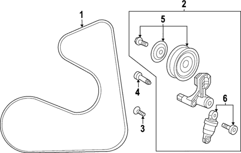 Belts & Pulleys for 2023 Honda HR-V #0