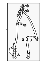 93167226 - : Seat Belt for Saab: 9-3, 9-3X Image