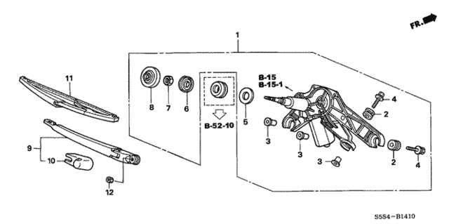 Rear Wiper for 2004 Honda Civic #0