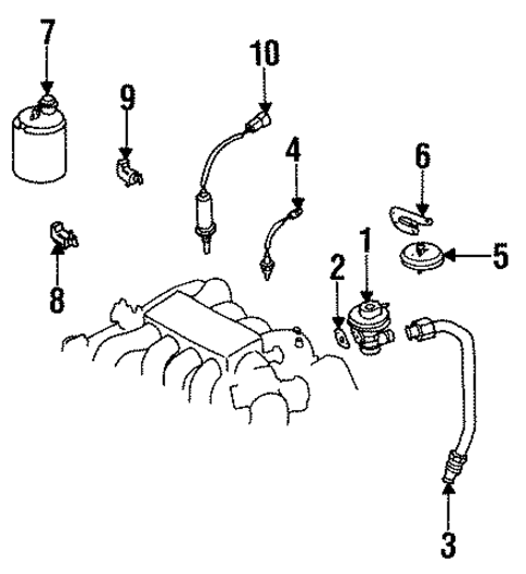 Emission Components for 1996 INFINITI Q45 #0